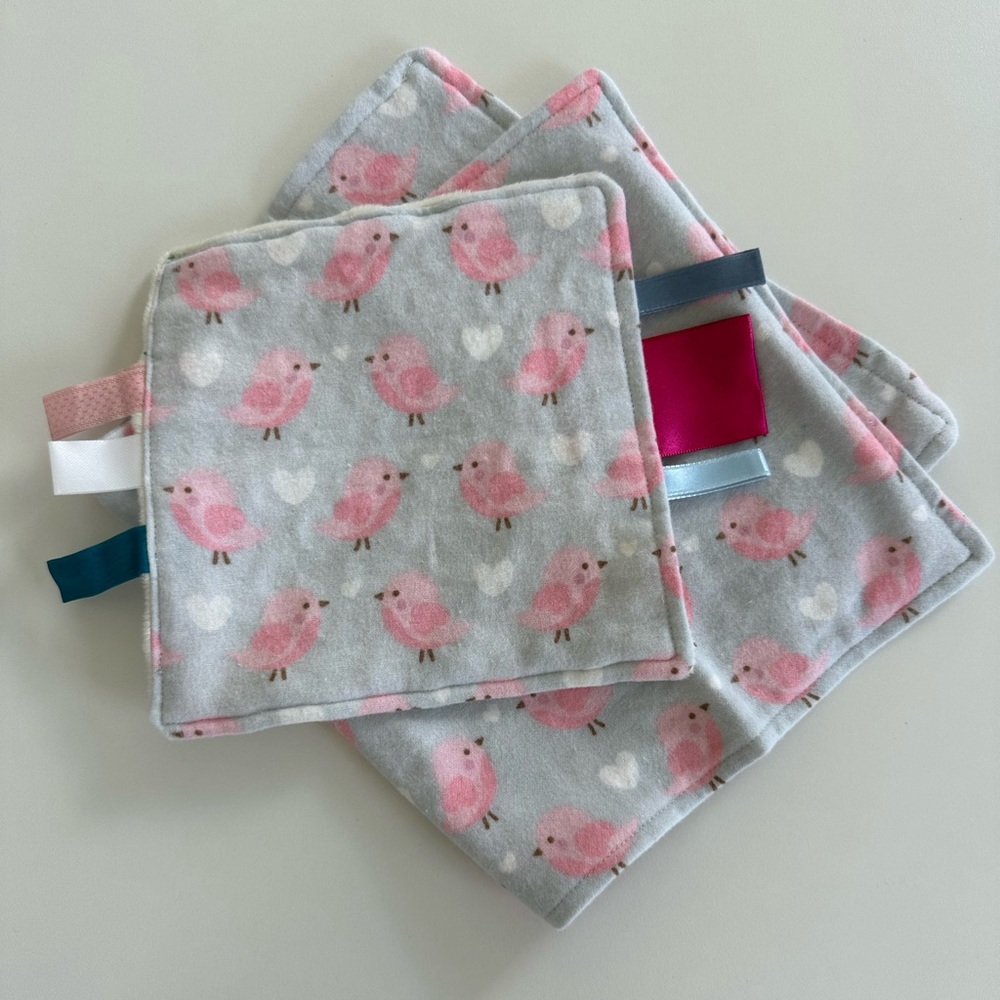 NEW! Handmade Baby set- blanket an burp cloth